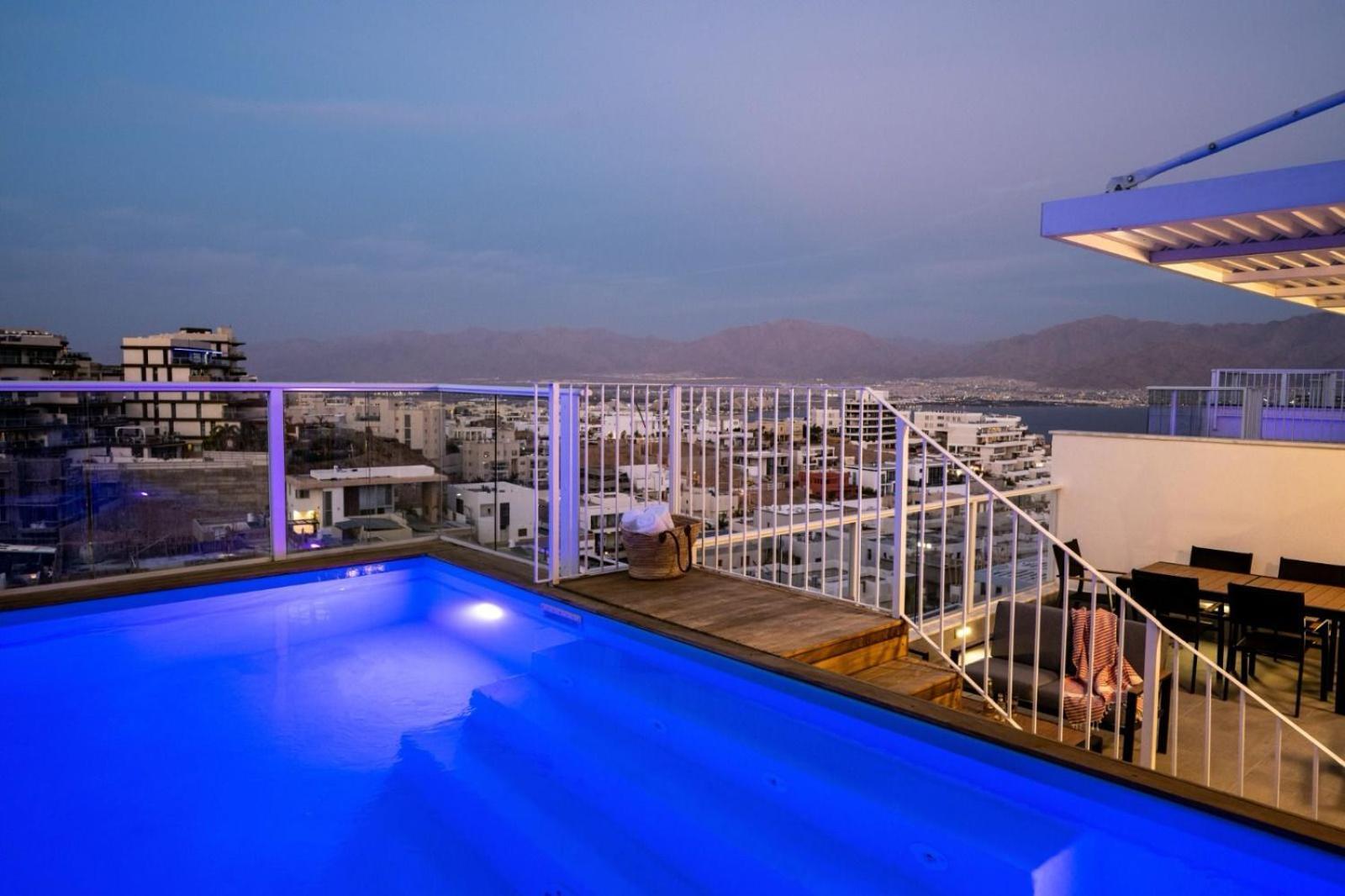 Апартаменты Mountain And Sea View - Penthouse With Private Pool Эйлат Экстерьер фото